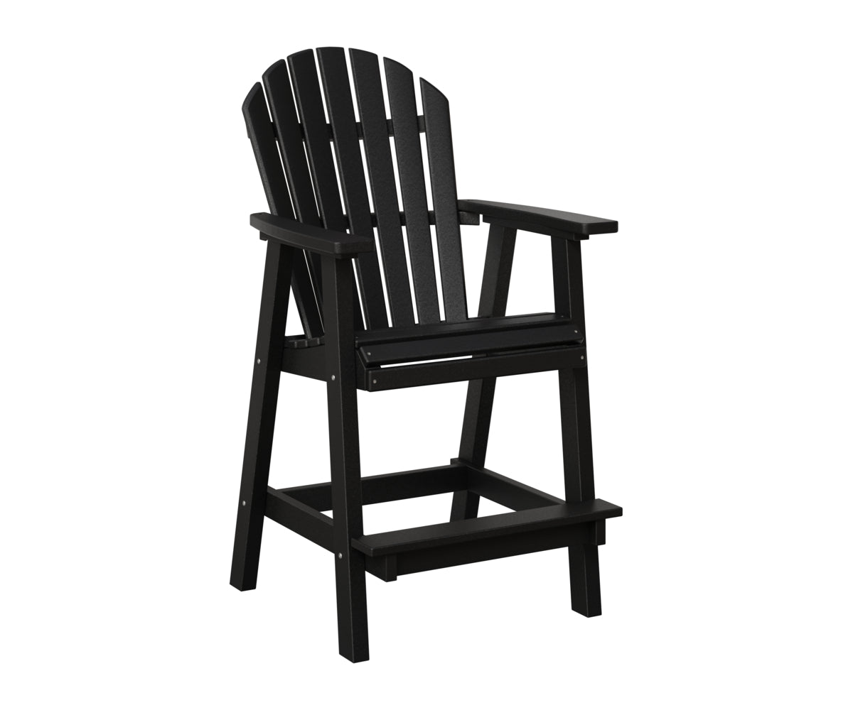 Berlin Gardens Comfo Back Bar Chair in Black