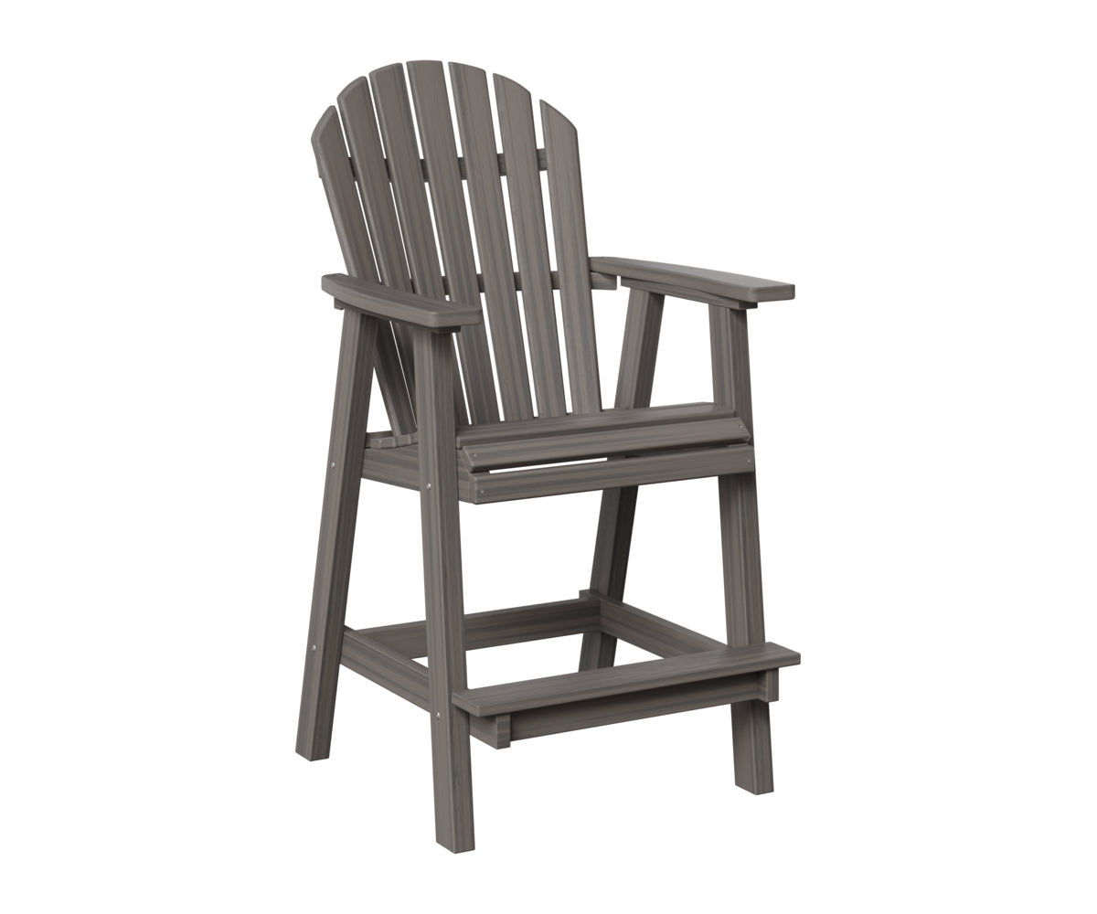 Berlin Gardens Comfo Back Bar Chair in Coastal Gray