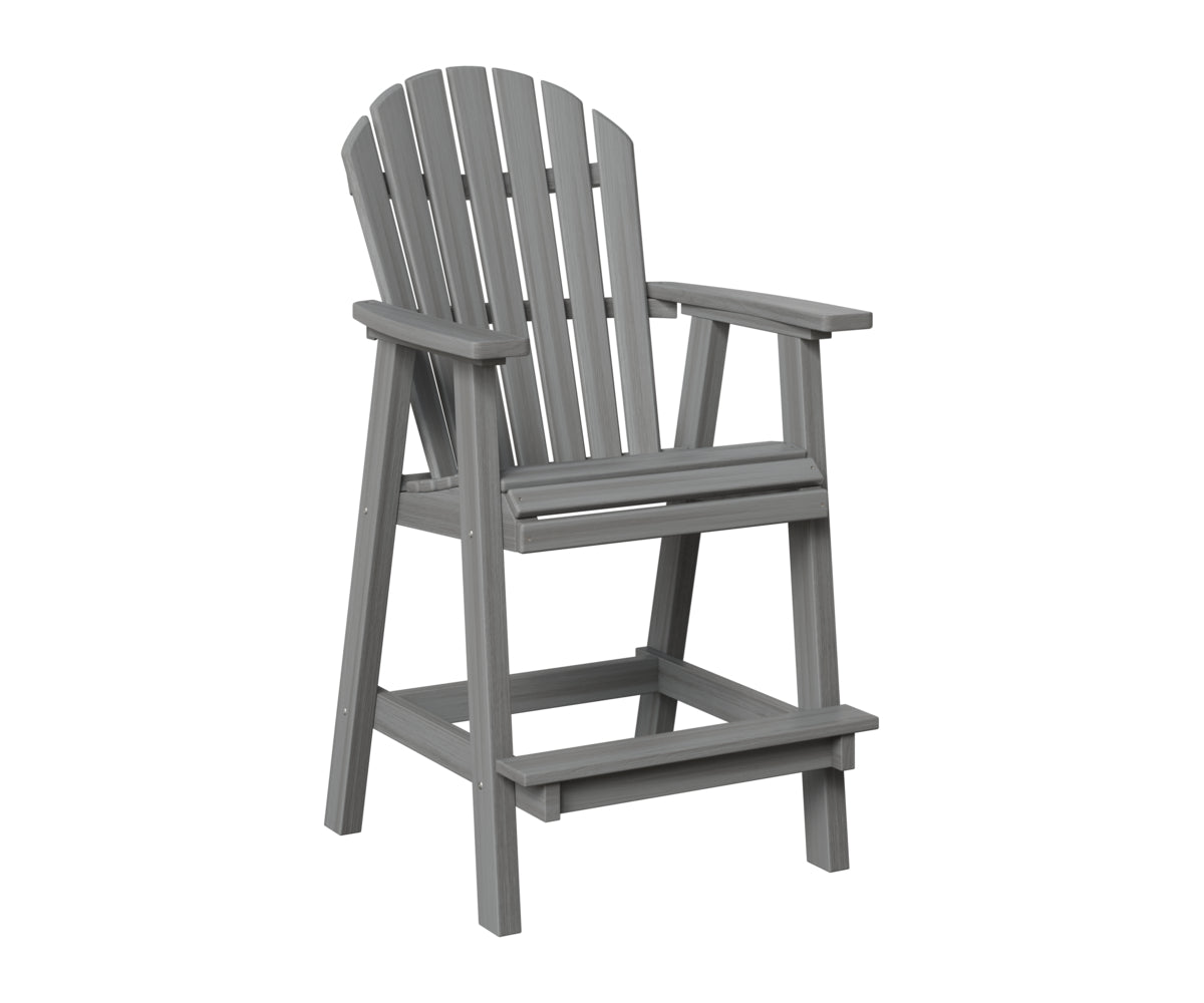 Berlin Gardens Comfo Back Bar Chair in Driftwood Gray