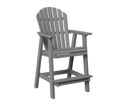 Berlin Gardens Comfo Back Bar Chair in Driftwood Gray