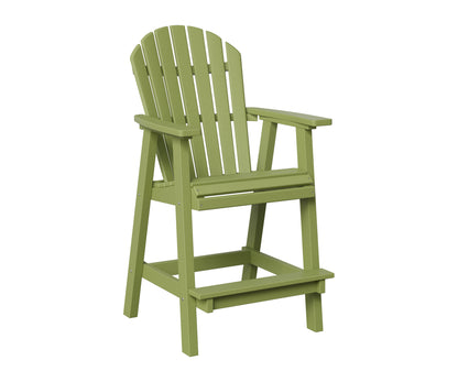 Berlin Gardens Comfo Back Bar Chair in Kiwi Green