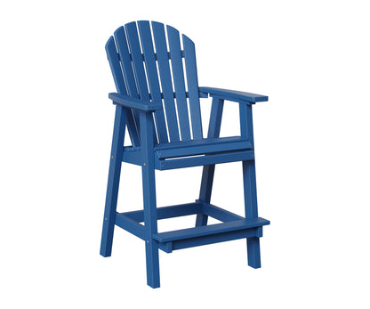 Berlin Gardens Comfo Back Bar Chair in Pacific Blue