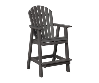 Berlin Gardens Comfo Back Bar Chair in Smoke Gray