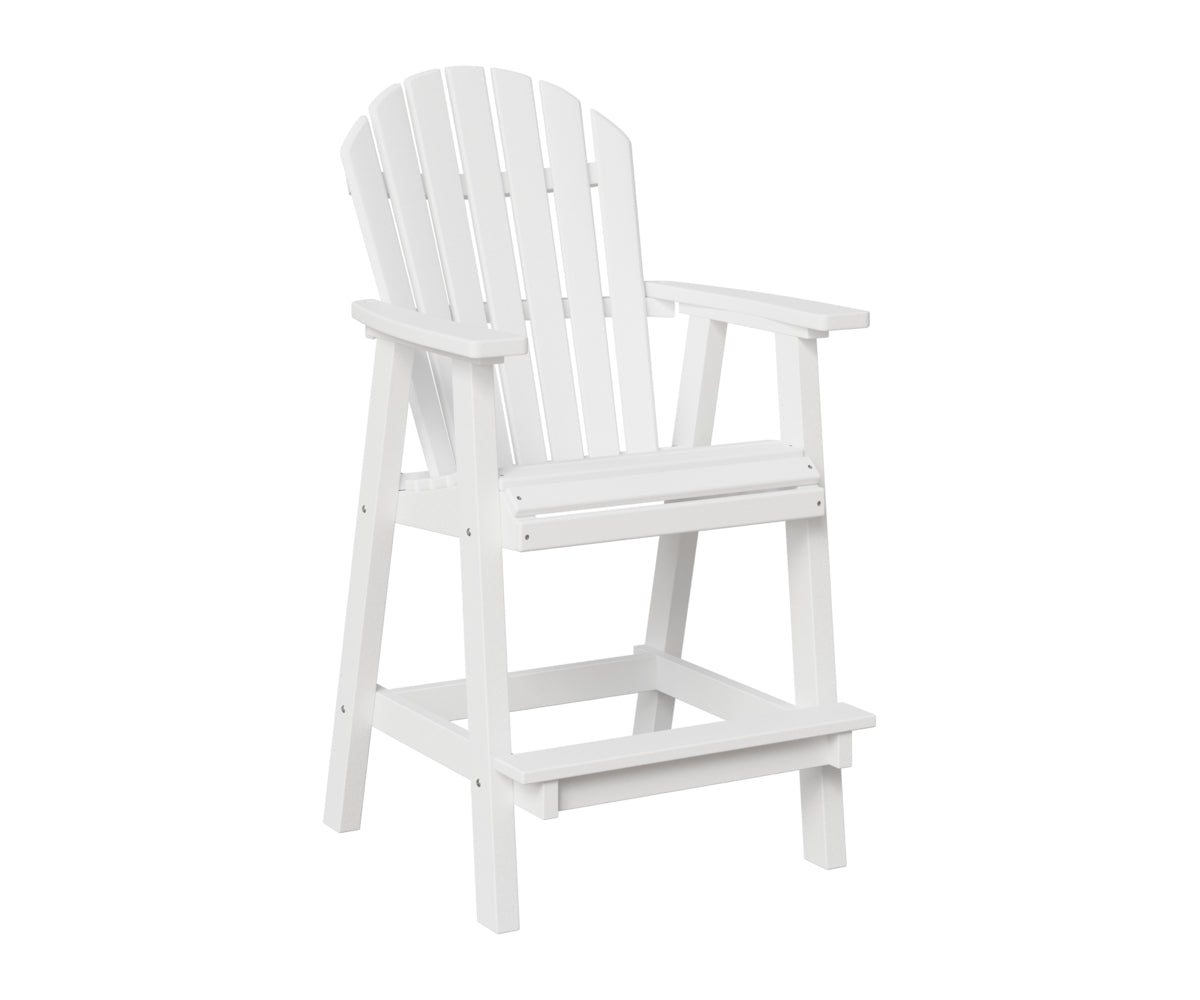 Berlin Gardens Comfo Back Bar Chair in White