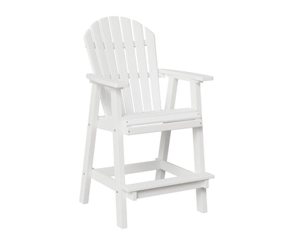 Berlin Gardens Comfo Back Bar Chair in White