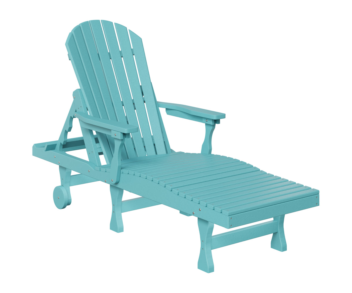 Berlin Gardens Comfo Back Chaise Lounge in Aruba Blue