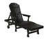 Berlin Gardens Comfo Back Chaise Lounge in Black