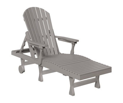 Berlin Gardens Comfo Back Chaise Lounge in Light Gray