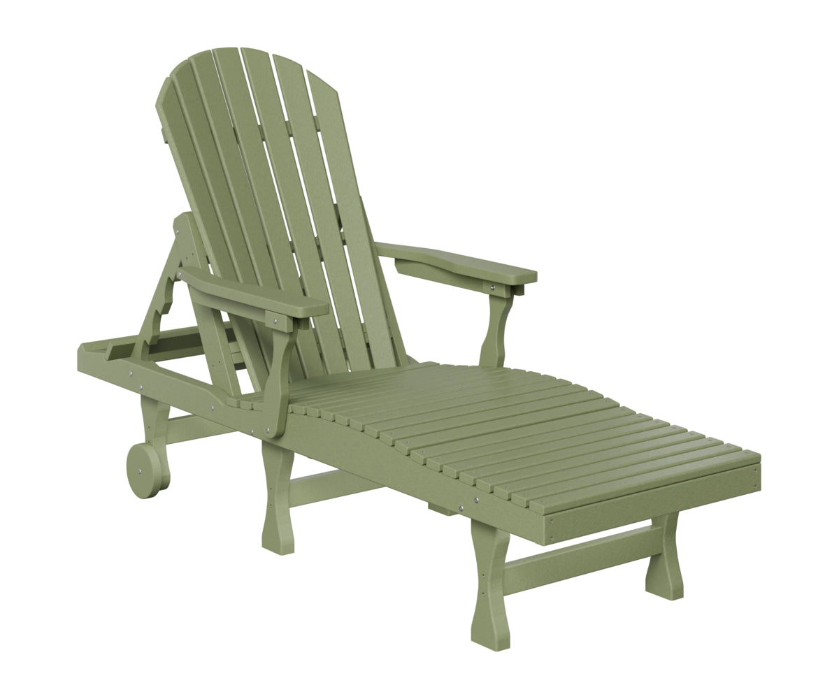 Berlin Gardens Comfo Back Chaise Lounge in Sage