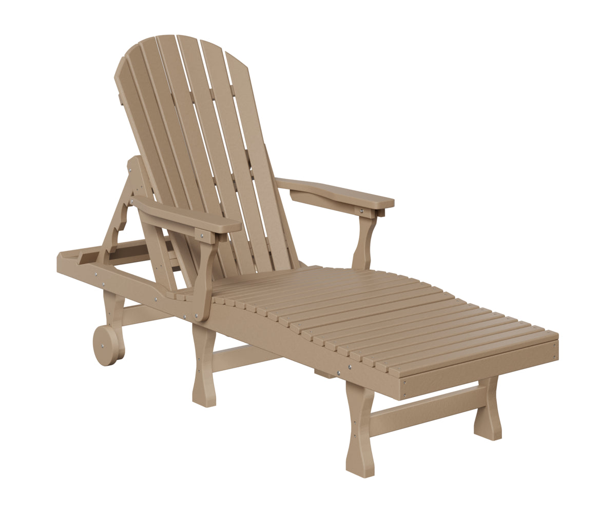 Berlin Gardens Comfo Back Chaise Lounge in Weatherwood
