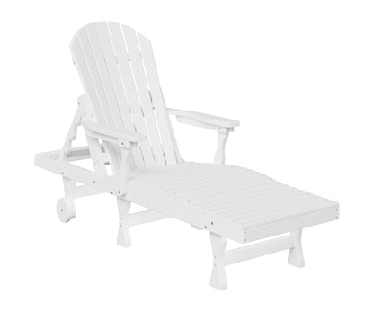 Berlin Gardens Comfo Back Chaise Lounge in White