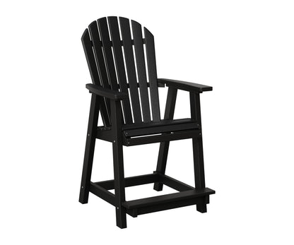 Berlin Gardens Comfo Back Counter Chair in Black