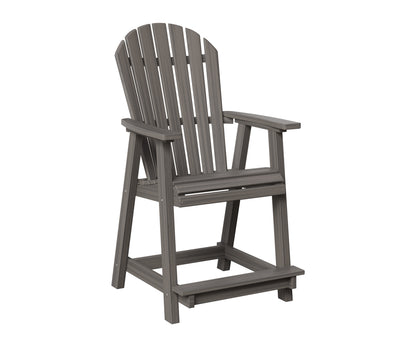 Berlin Gardens Comfo Back Counter Chair in Coastal Gray