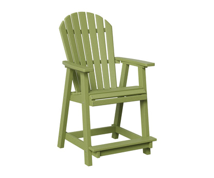 Berlin Gardens Comfo Back Counter Chair in Kiwi Green