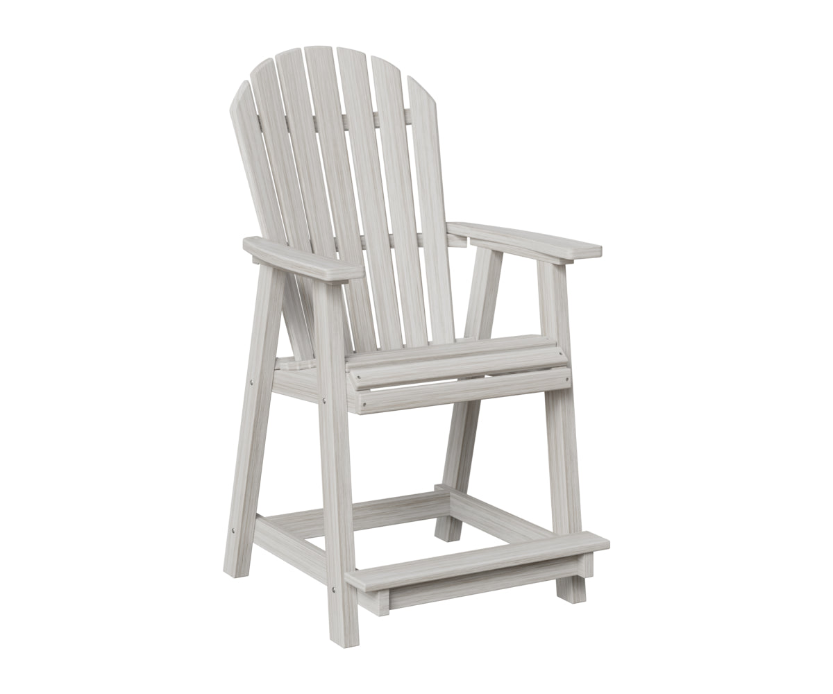 Berlin Gardens Comfo Back Counter Chair in Seashell