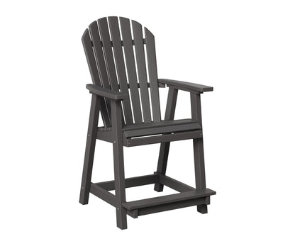 Berlin Gardens Comfo Back Counter Chair in Smoke Gray