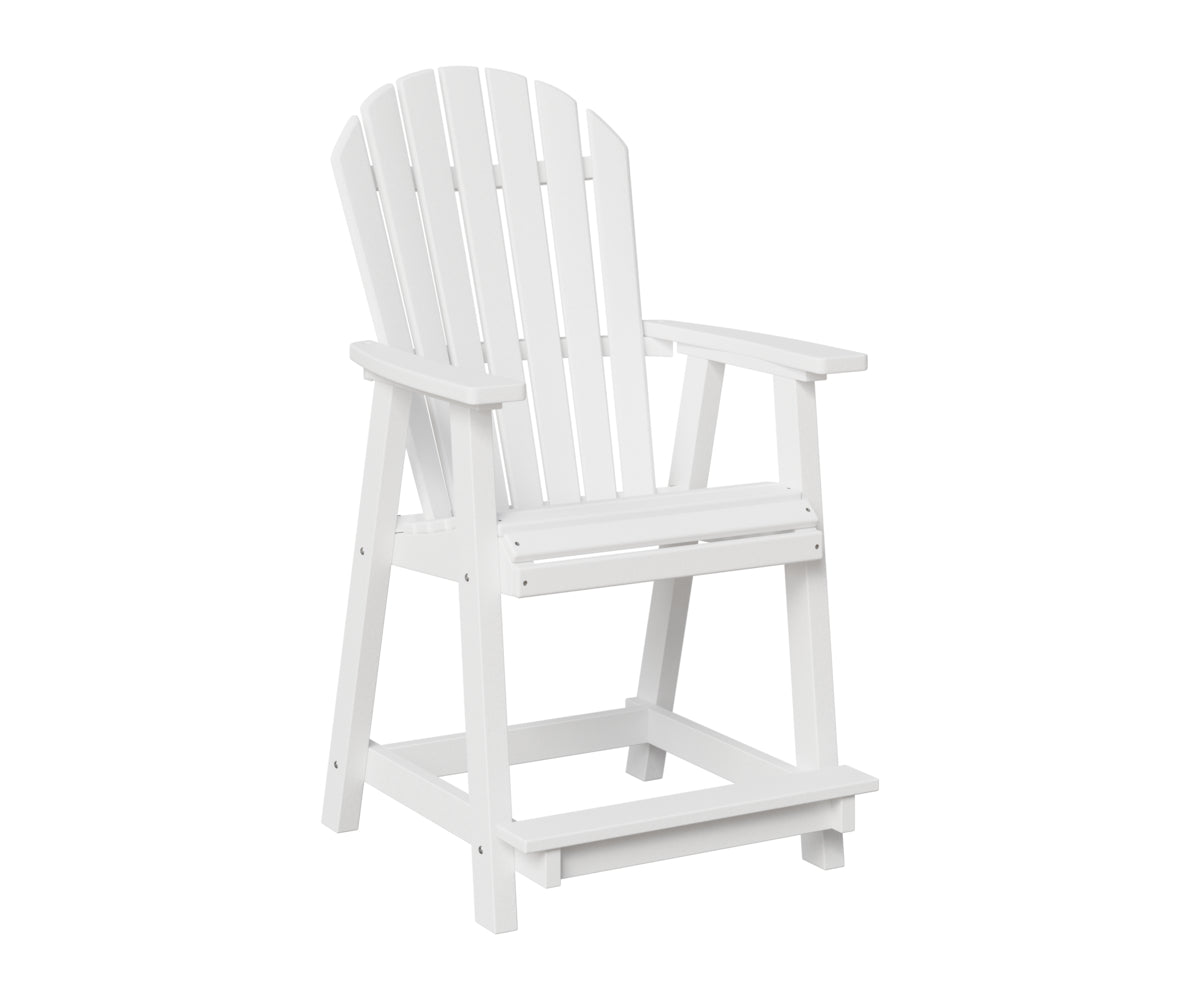 Berlin Gardens Comfo Back Counter Chair in White