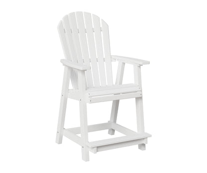 Berlin Gardens Comfo Back Counter Chair in White