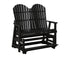 Berlin Gardens Comfo Back Double Counter Glider in Black