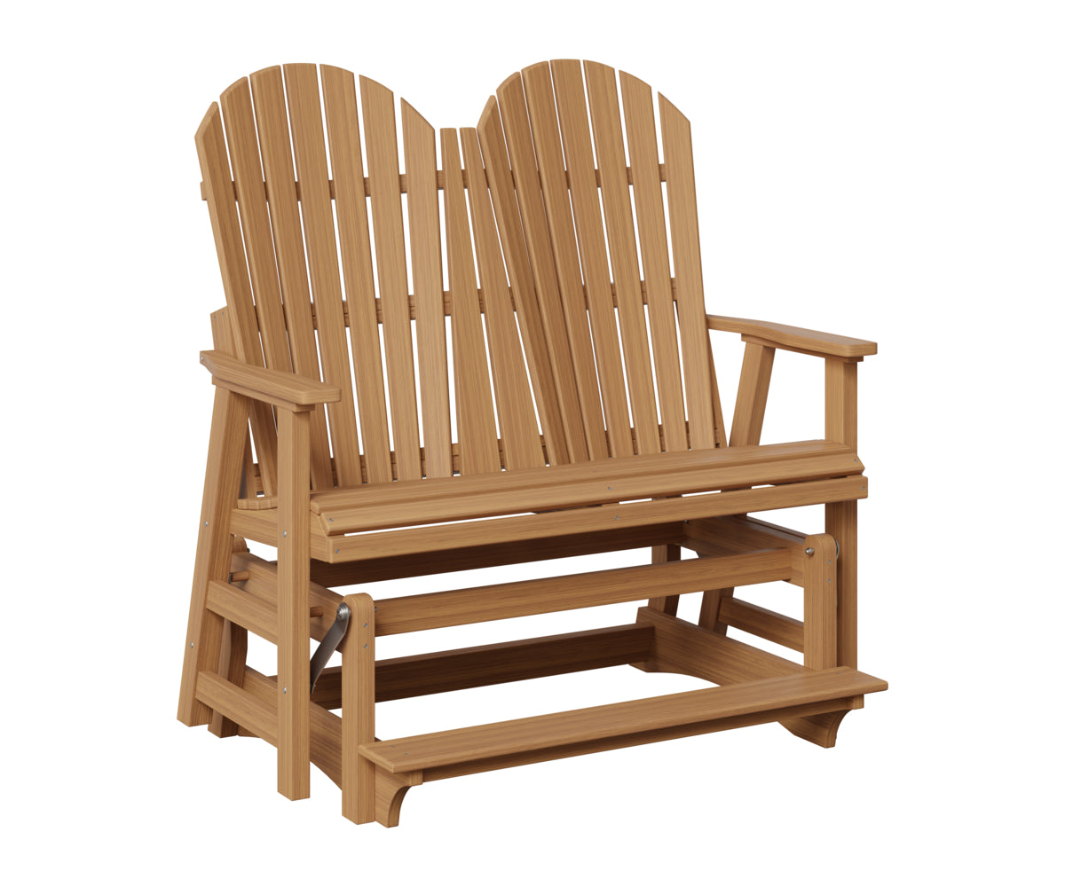 Berlin Gardens Comfo Back Double Counter Glider in Natural Teak