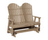Berlin Gardens Comfo Back Double Glider in Weatherwood