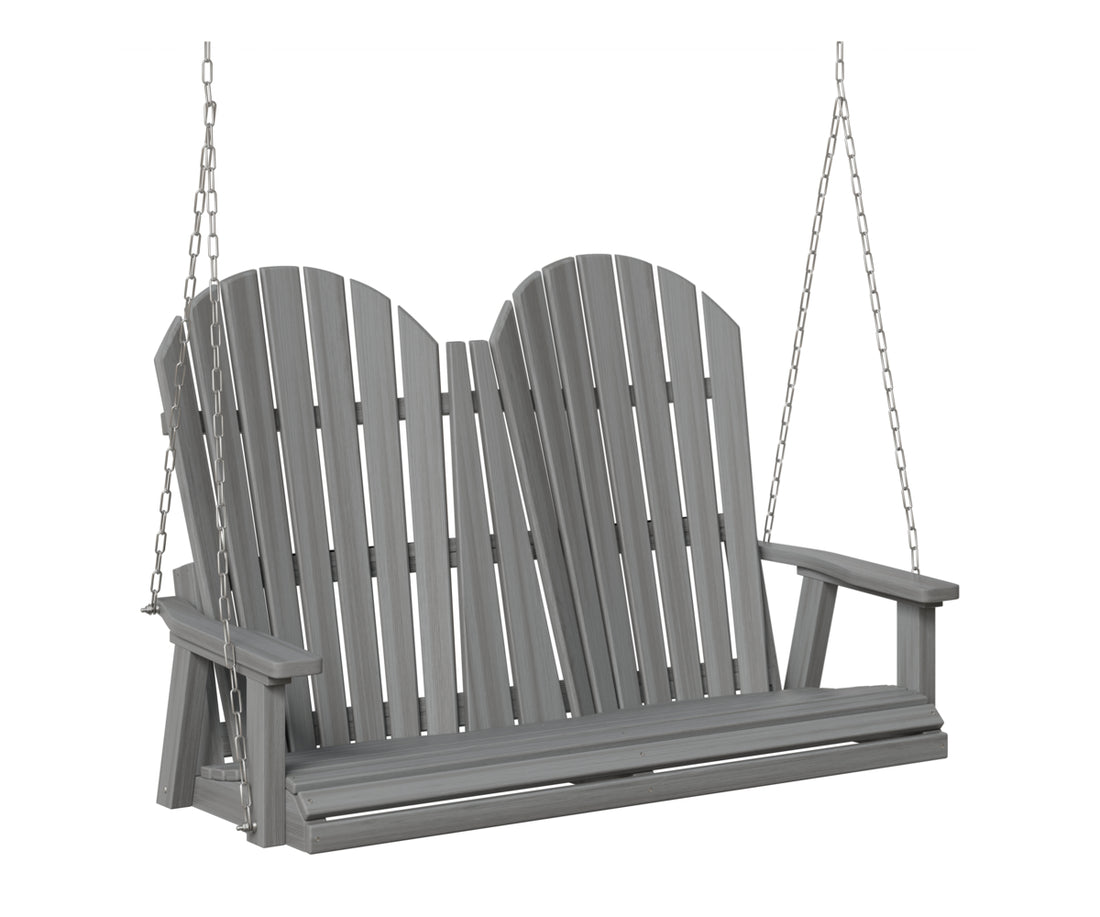 Berlin Gardens Comfo Back Double Swing in Driftwood Gray