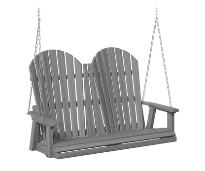 Berlin Gardens Comfo Back Double Swing in Driftwood Gray