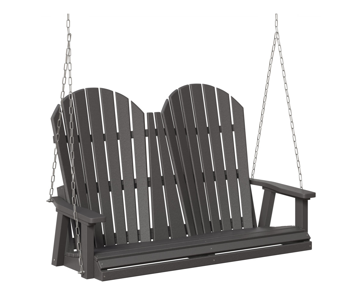 Berlin Gardens Comfo Back Double Swing in Smoke Gray