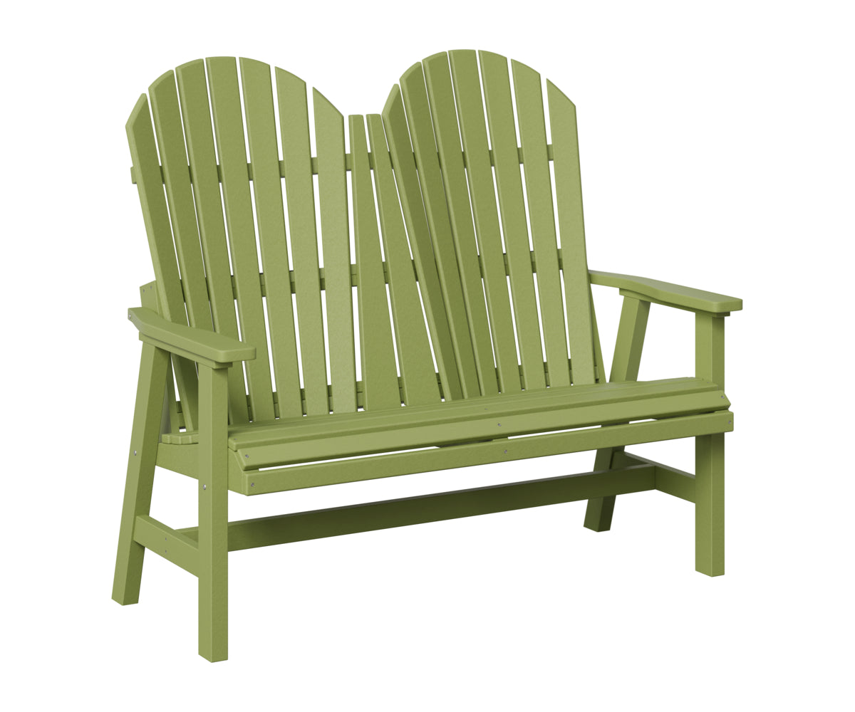 Berlin Gardens Comfo Back Loveseat in Kiwi Green