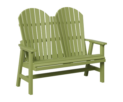 Berlin Gardens Comfo Back Loveseat in Kiwi Green