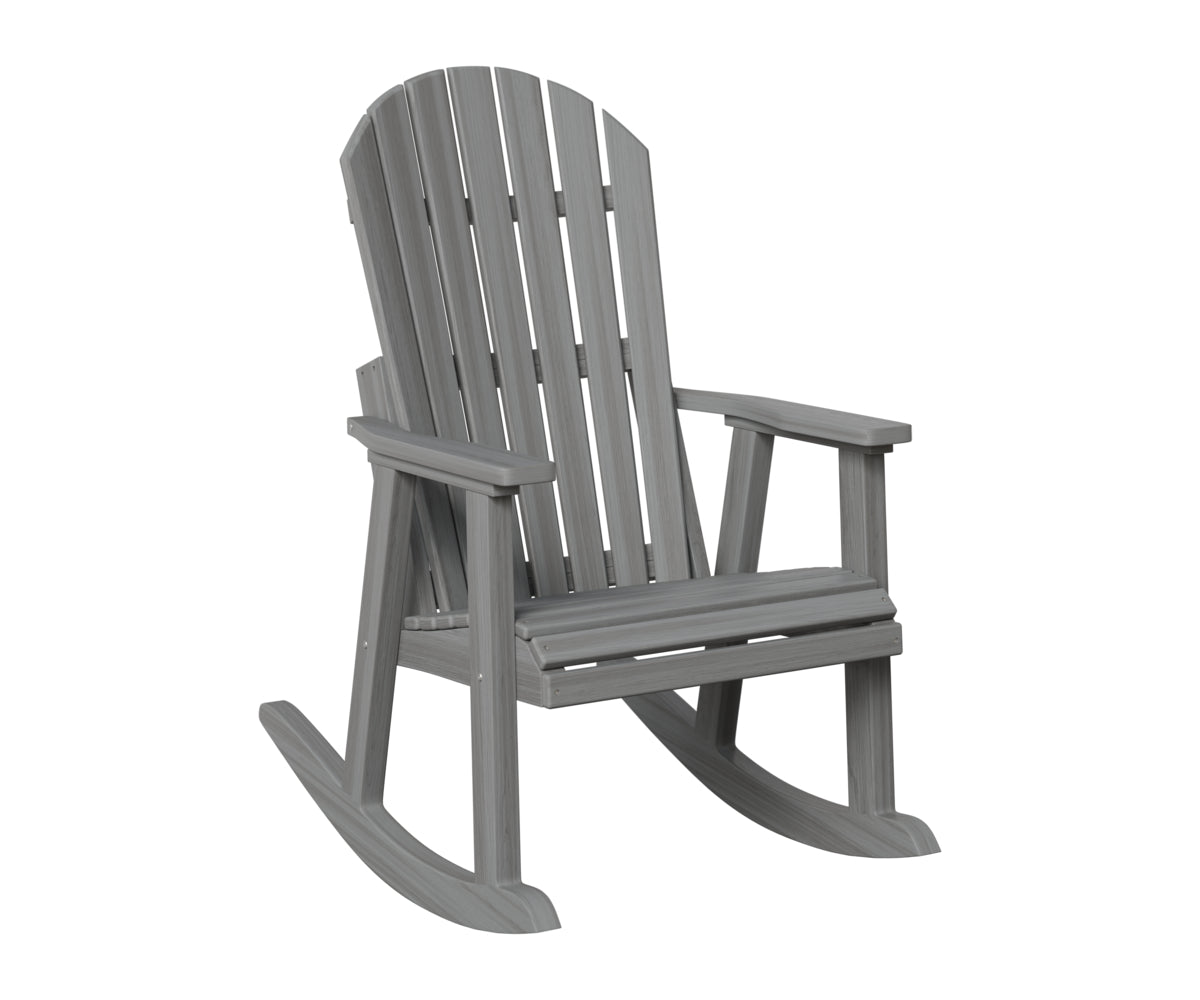 Berlin Gardens Comfo Back Rocker in Driftwood Gray