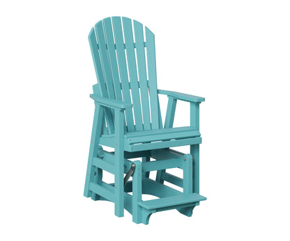 Berlin Gardens Comfo Back Single Counter Glider in Aruba Blue