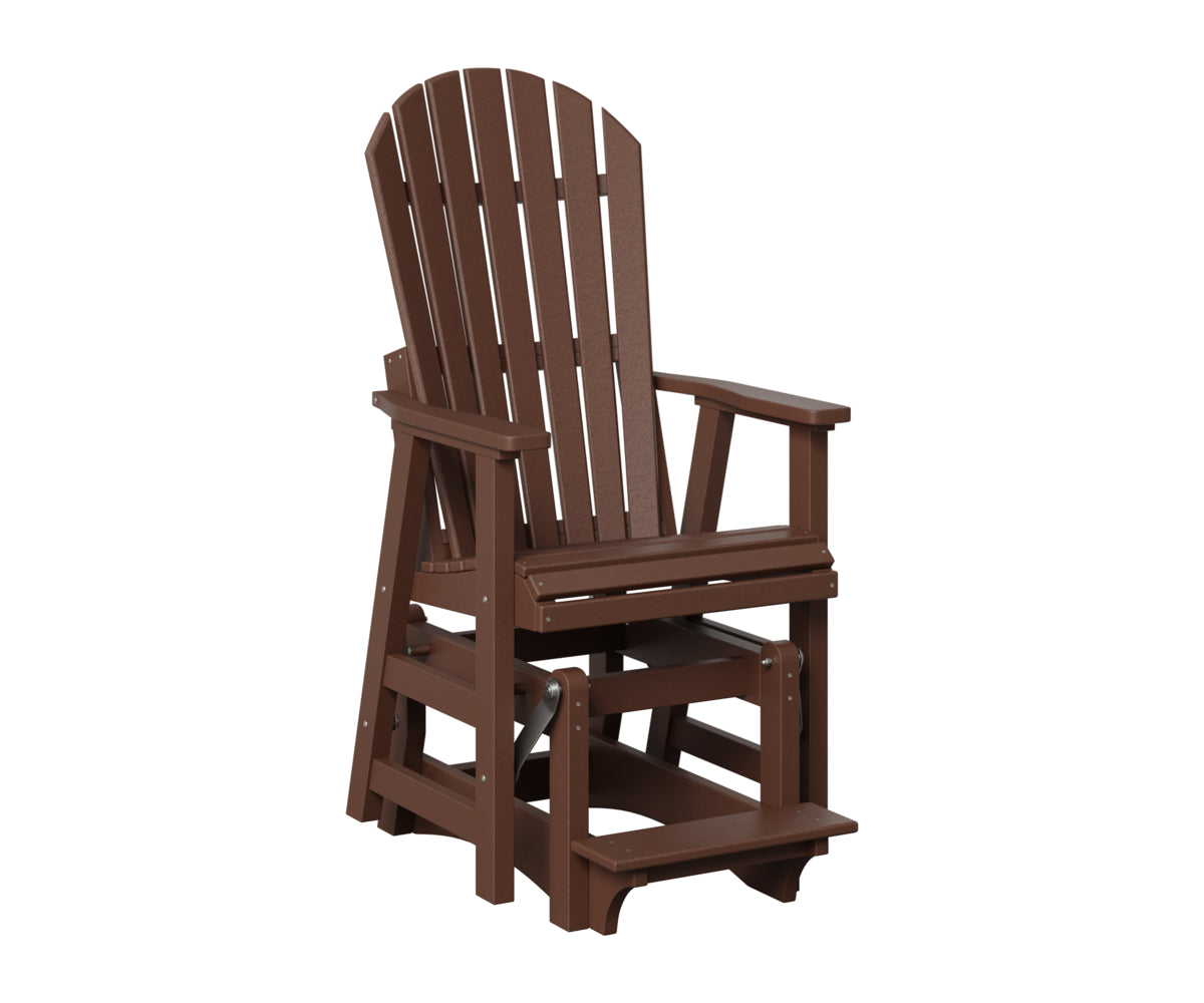 Berlin Gardens Comfo Back Single Counter Glider in Chocolate Brown