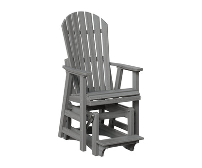 Berlin Gardens Comfo Back Single Counter Glider in Driftwood Gray