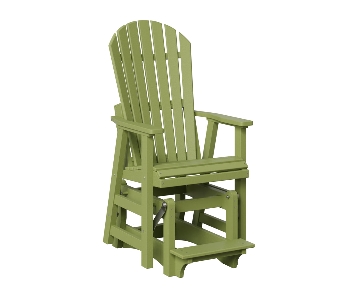 Berlin Gardens Comfo Back Single Counter Glider in Kiwi Green