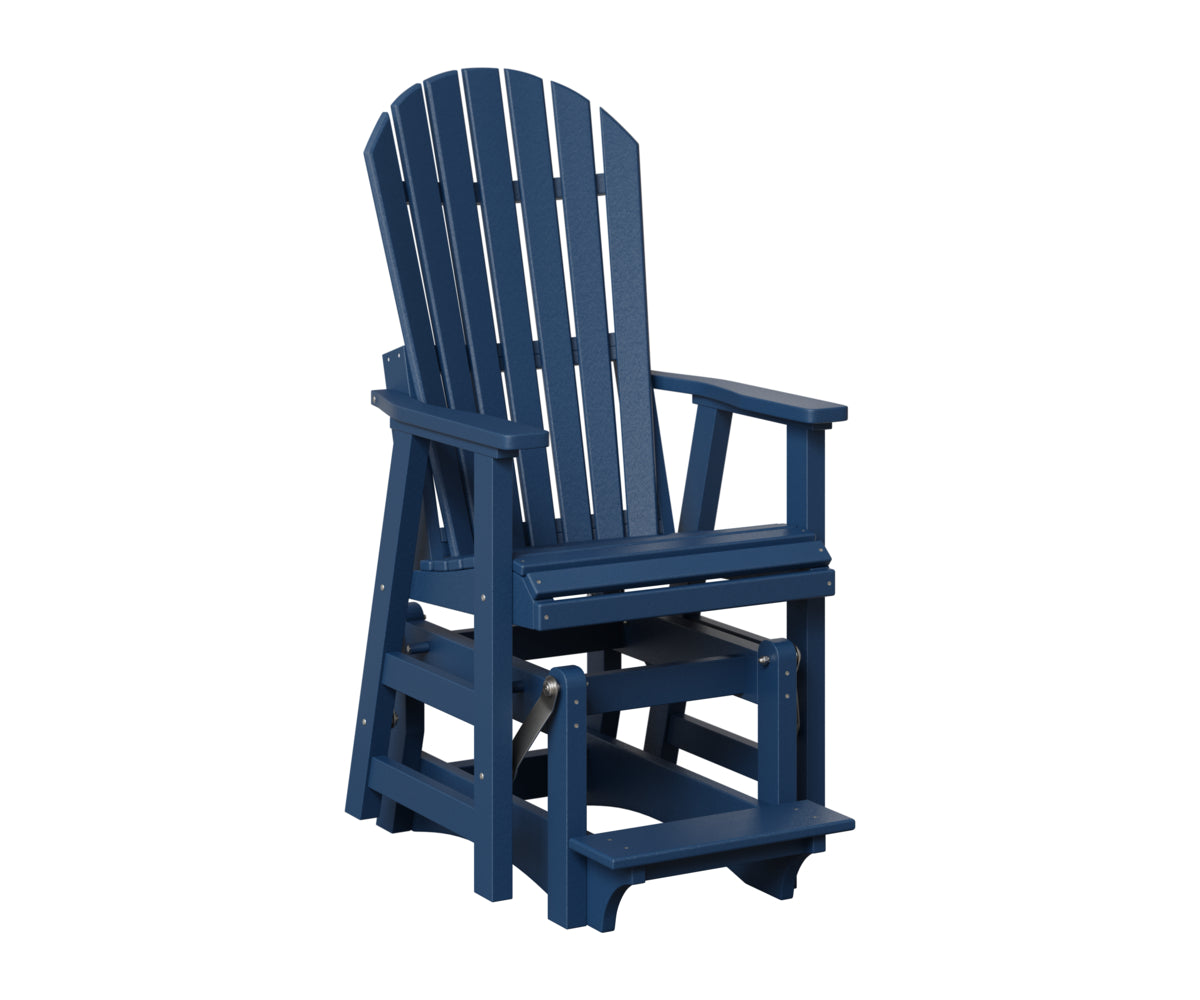 Berlin Gardens Comfo Back Single Counter Glider in Navy Blue