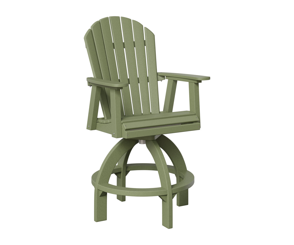 Berlin Gardens Comfo Back Swivel Bar Chair in Sage