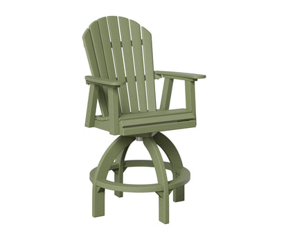 Berlin Gardens Comfo Back Swivel Bar Chair in Sage