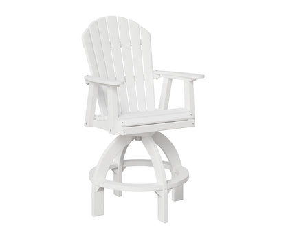 Berlin Gardens Comfo Back Swivel Bar Chair in White