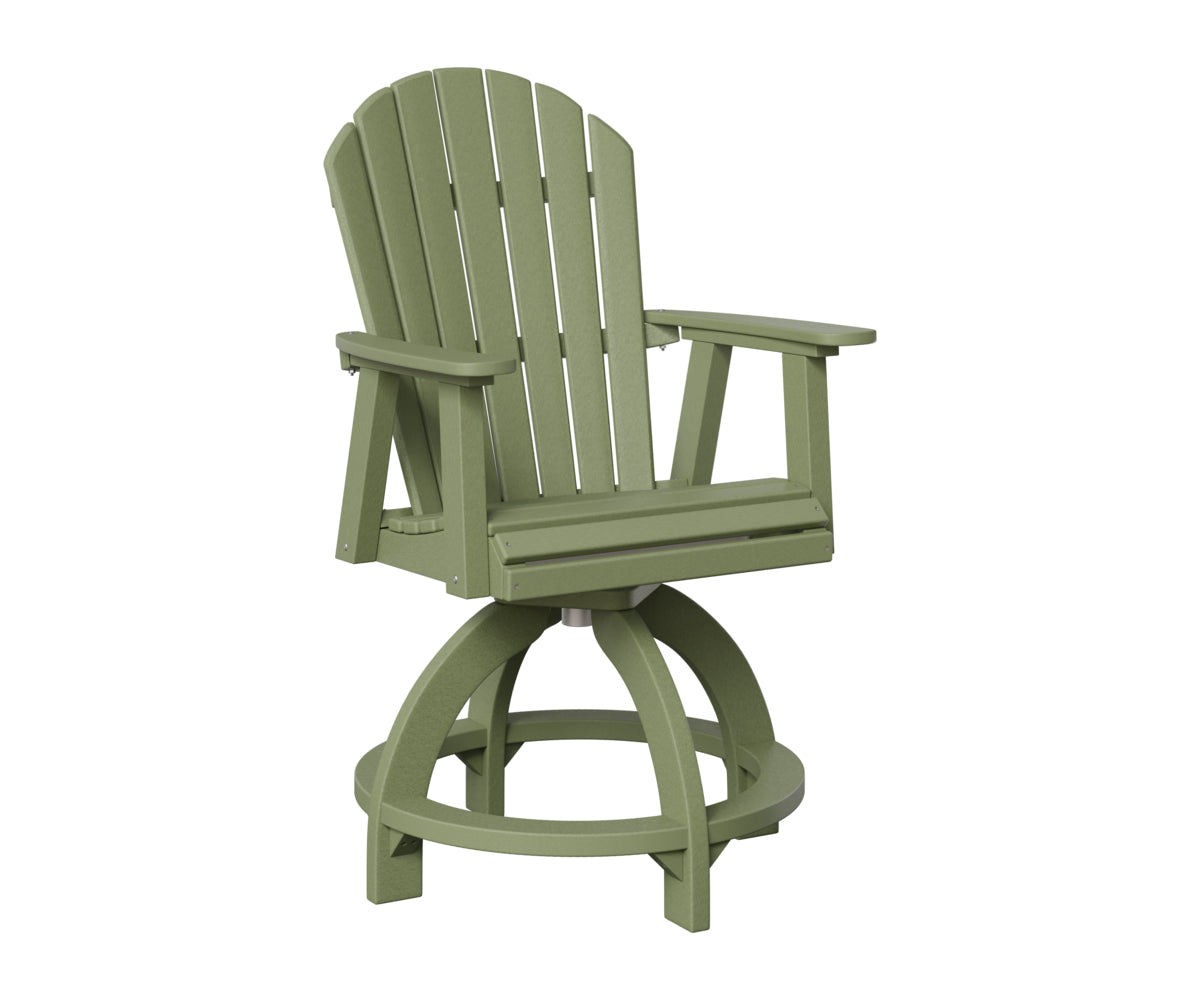 Berlin Gardens Comfo Back Swivel Counter Chair in Sage