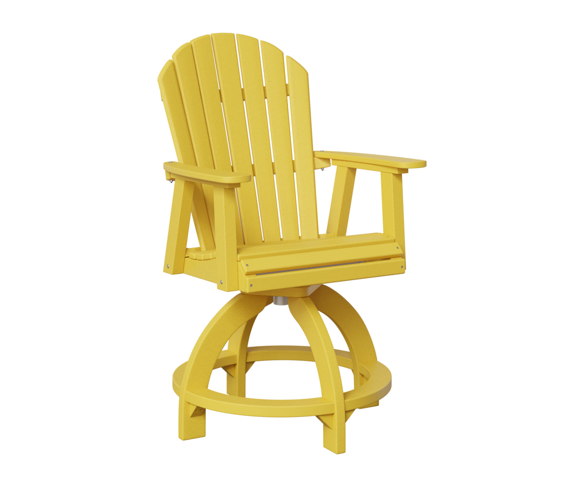Berlin Gardens Comfo Back Swivel Counter Chair in Sunburst Yellow