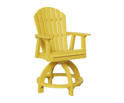 Berlin Gardens Comfo Back Swivel Counter Chair in Sunburst Yellow