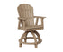 Berlin Gardens Comfo Back Swivel Counter Chair in Weatherwood
