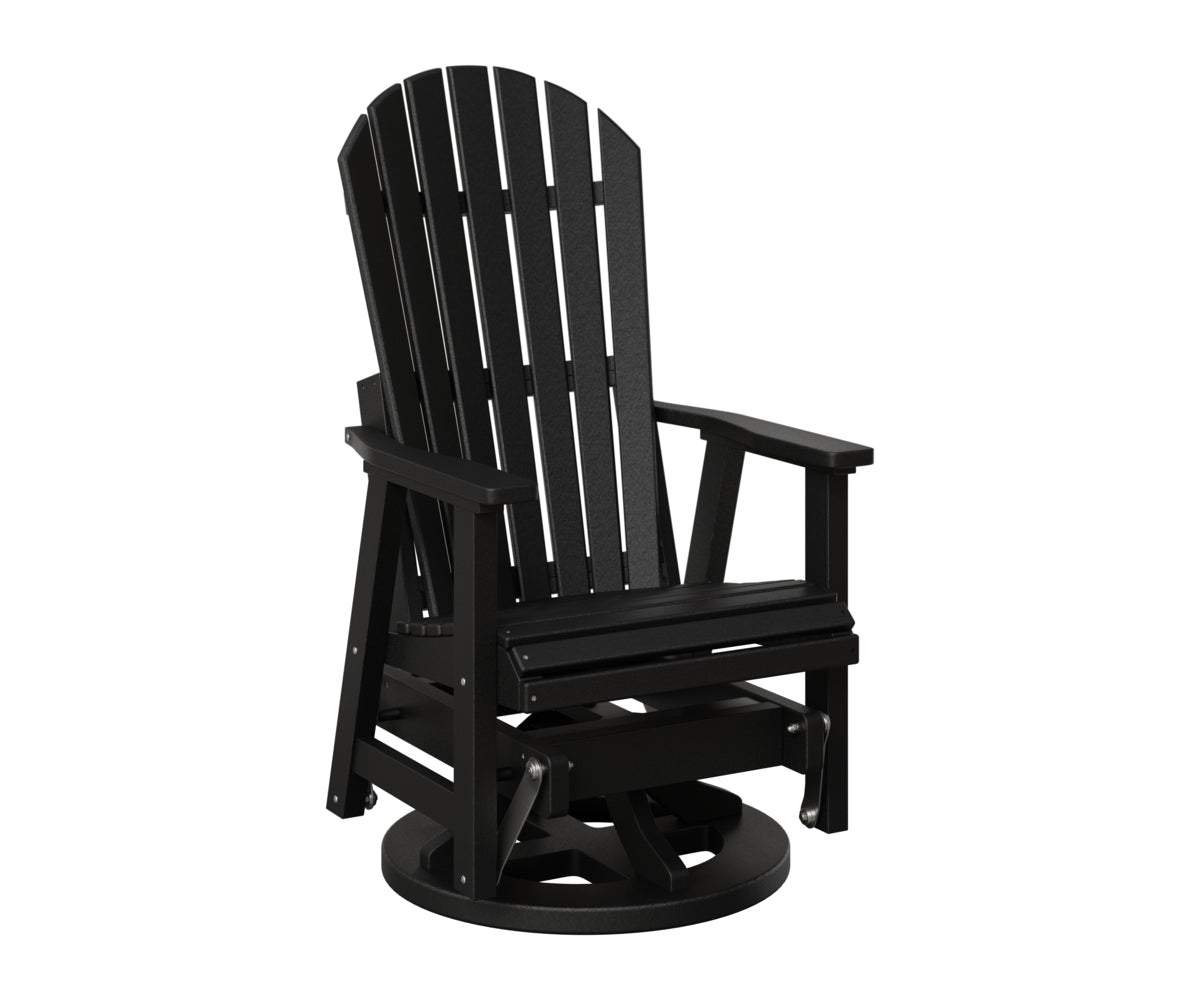 Berlin Gardens Comfo Back Swivel Glider in Black