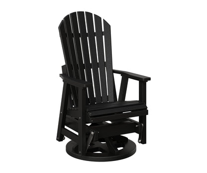 Berlin Gardens Comfo Back Swivel Glider in Black