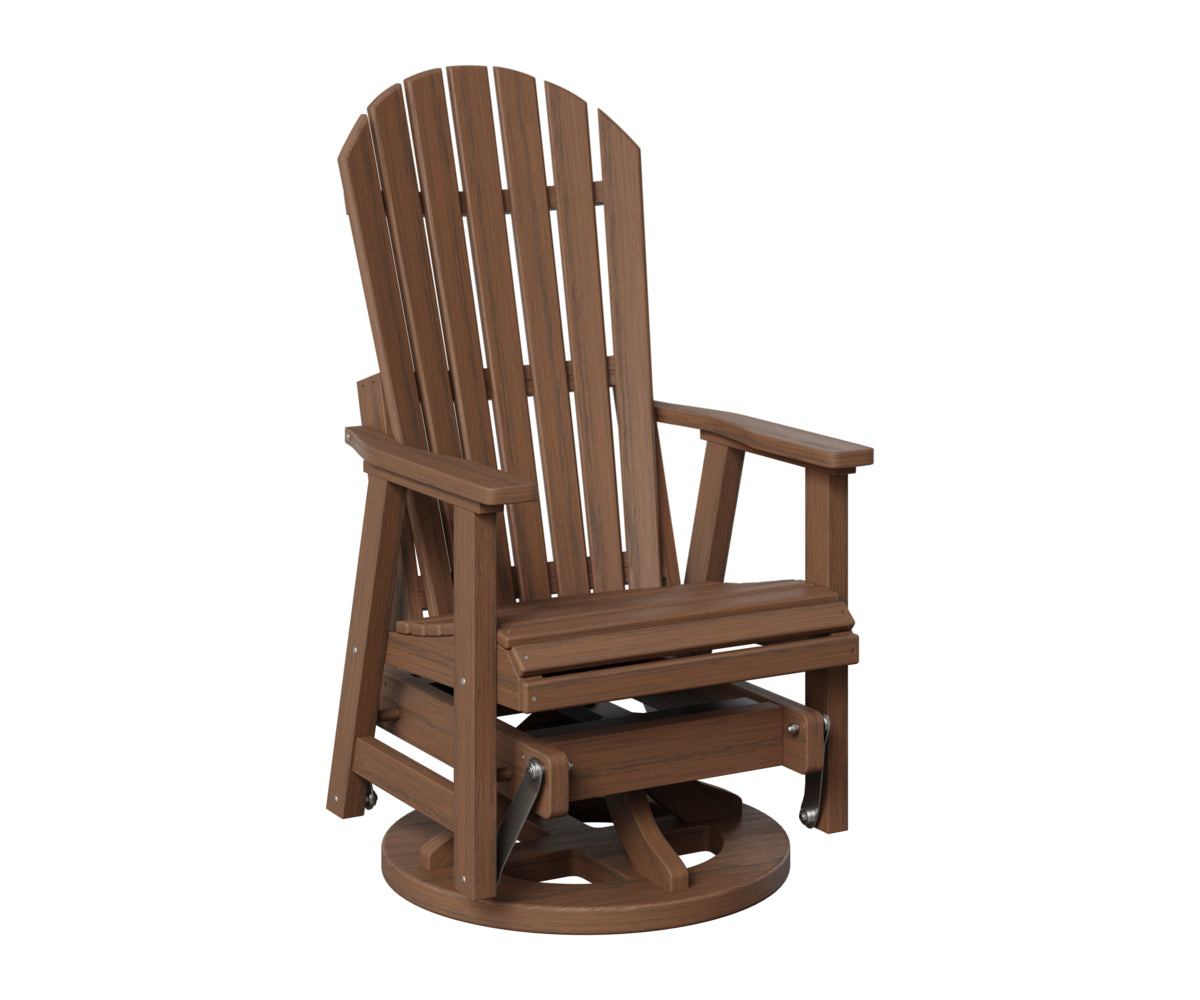 Berlin Gardens Comfo Back Swivel Glider in Brazilian Walnut