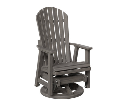 Berlin Gardens Comfo Back Swivel Glider in Coastal Gray