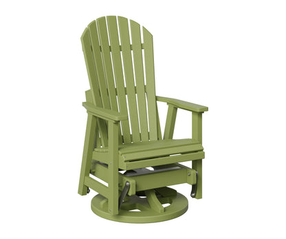 Berlin Gardens Comfo Back Swivel Glider in Kiwi Green