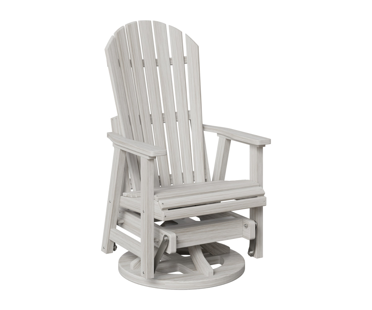 Berlin Gardens Comfo Back Swivel Glider in Seashell