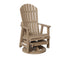 Berlin Gardens Comfo Back Swivel Glider in Weatherwood